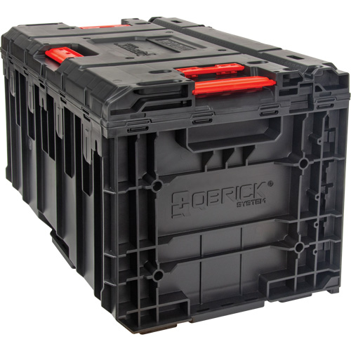 Arx&reg; Single Drawer Toolbox, 11-1/5" W x 18-3/10" D x 9-1/10" H, Black/Red D. Morneault & Fils