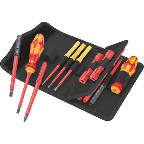 Insulated Screwdriver Set for Slotted Screws, 1000 V, 18 Pcs D. Morneault & Fils