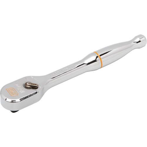 120XP Full Polish Chrome Teardrop Ratchet, 1/4" Drive, Ergonomic Handle D. Morneault & Fils