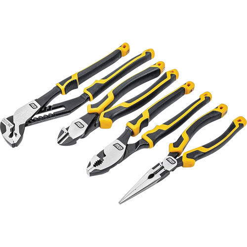 PITBULL Dual Material Mixed Plier Set, 4 Pieces D. Morneault & Fils
