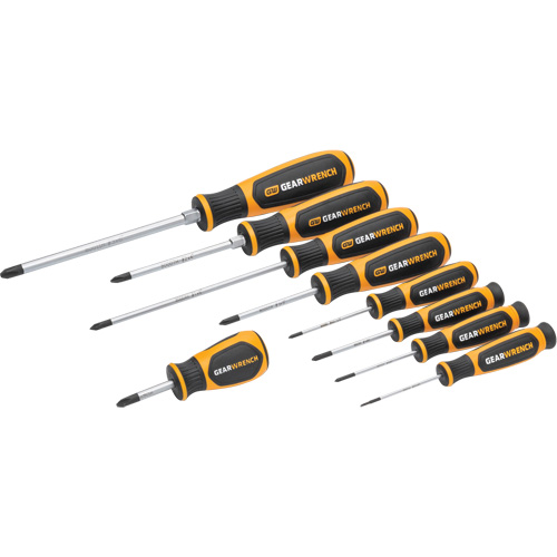 Phillips&reg; Dual Material Screwdriver Set in Foam Storage Tray, 9 Pcs. D. Morneault & Fils