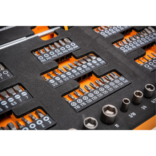 Slim Head Mechanics Tool Set in Foam Storage Tray D. Morneault & Fils