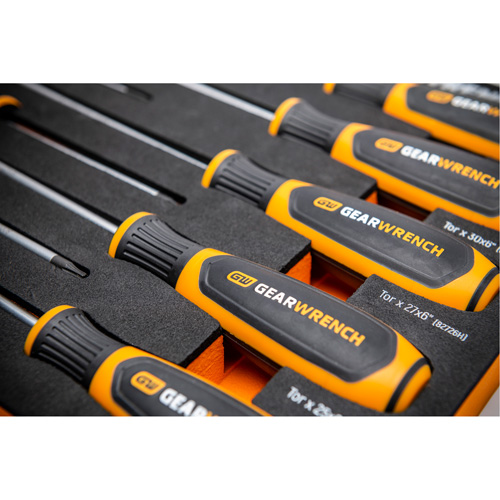 Torx&reg; Dual Material Screwdriver Set in Foam Storage Tray, 10 Pcs. D. Morneault & Fils