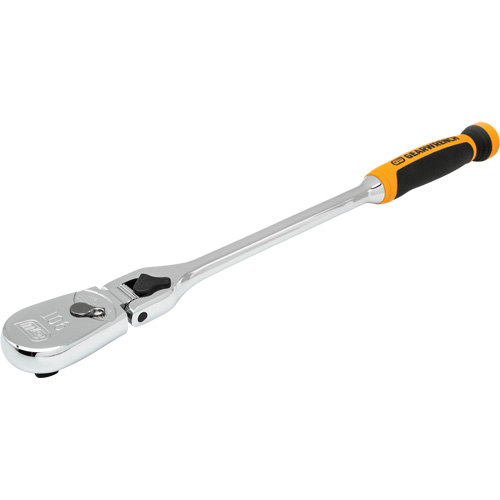 90-Tooth Dual Material Locking Flex Head Teardrop Ratchet D. Morneault & Fils