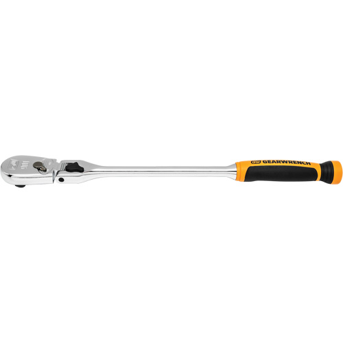 90-Tooth Dual Material Locking Flex Head Teardrop Ratchet D. Morneault & Fils