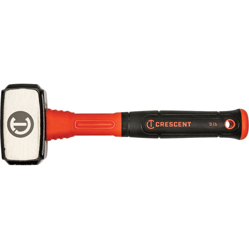Drilling Hammer, 3 lbs., Fibreglass Handle, 4" L D. Morneault & Fils