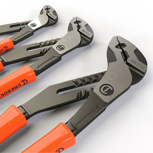 Z2 K9 Straight Jaw Dipped Handle Tongue & Groove Plier Set, 3 Pieces D. Morneault & Fils