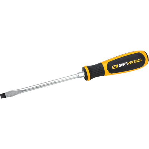 Slotted Dual Material Screwdriver, 5/16", 13-1/10" L, Plastic Handle D. Morneault & Fils