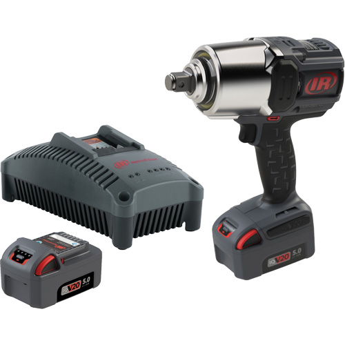 Cordless Impact Wrench Kit with Friction Ring Thru-Hole, 20 V, 3/4" Socket D. Morneault & Fils