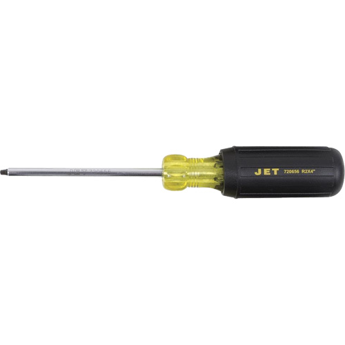 JKSR-2 Tournevis &agrave; pointe carr&eacute;e, Tige de #2, Ronde, 4" lo, Prise en Coussin&eacute;e D. Morneault & Fils