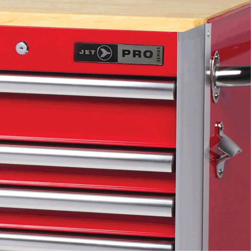 PRC7215 Pro Series Roller Cabinet, 15 Drawers, 72" W x 24" D x Red D. Morneault & Fils