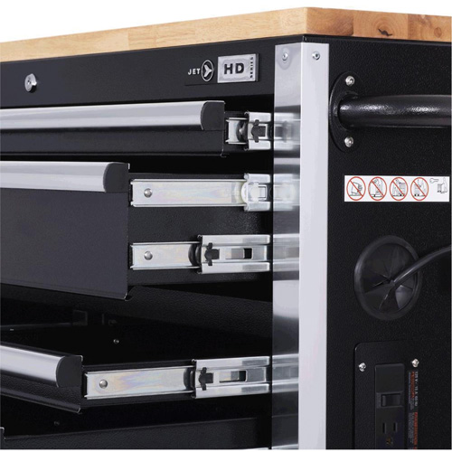 HDRC5212 HD Series Roller Cabinet, 12 Drawers, 51-1/4" W x 21" D x 40-3/10" H, Black D. Morneault & Fils