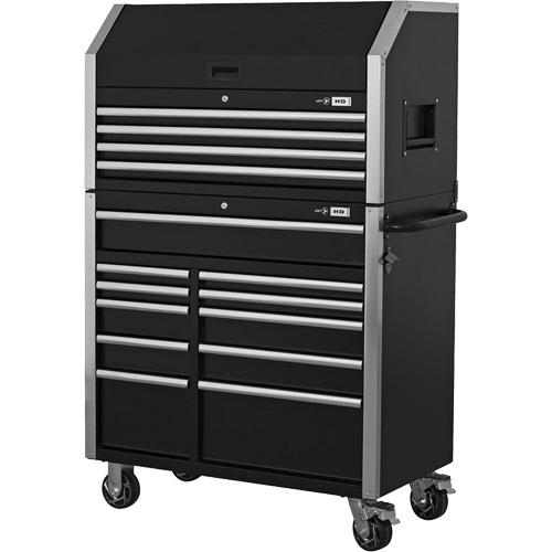 HDCC-4115 HD Series Toolbox Combo, 21-1/2" D x 44-1/5" W x 63-3/10" H, Black D. Morneault & Fils