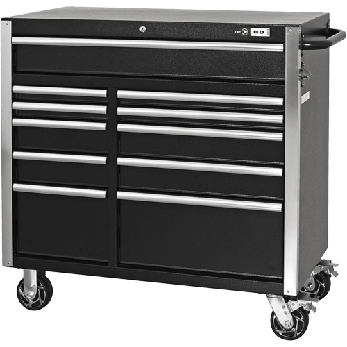 HDCC-4115 HD Series Toolbox Combo, 21-1/2" D x 44-1/5" W x 63-3/10" H, Black D. Morneault & Fils