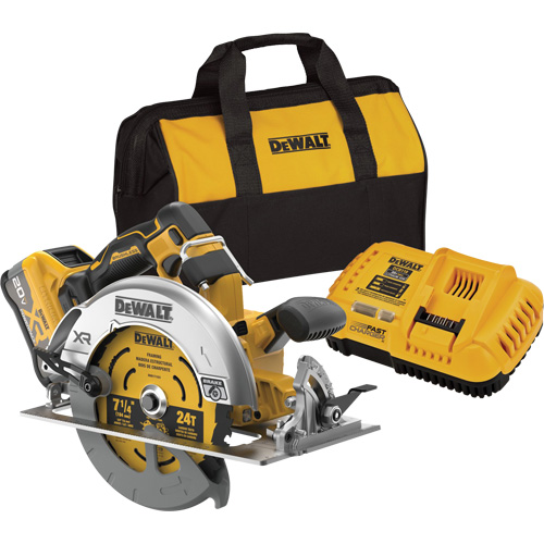 Trousse de scie circulaire sans balai sans fil MAX* XR avec XR POWERPACK, 7-1/4", 20 V D. Morneault & Fils