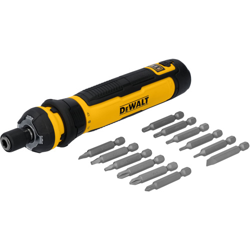 Jeu de tournevis sans fil de 14 morceaux avec commande FLEXDRIVE, 4 V, 44 lb-po/5 Nm couple max. D. Morneault & Fils