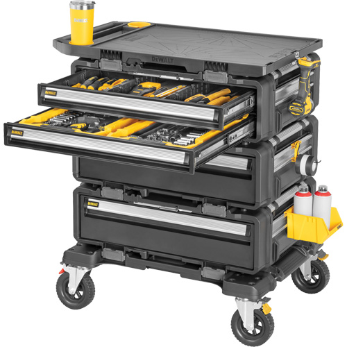 TOUGHSYSTEM&reg; 2.0 DXL 5-in-1 Modular Workstation, 34" x 25-4/5" x 39", Black/Yellow D. Morneault & Fils