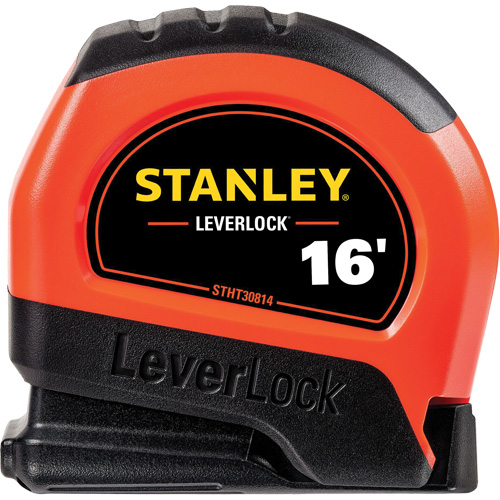 High-Visibility LEVERLOCK&reg; Tape Measure, 16', Imperial Graduations D. Morneault & Fils