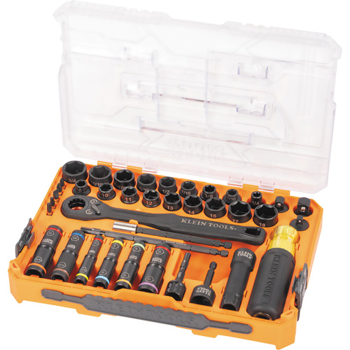 KNECT Complete Impact Pass Through & Flip Socket Set, 39 Pcs, Impact D. Morneault & Fils
