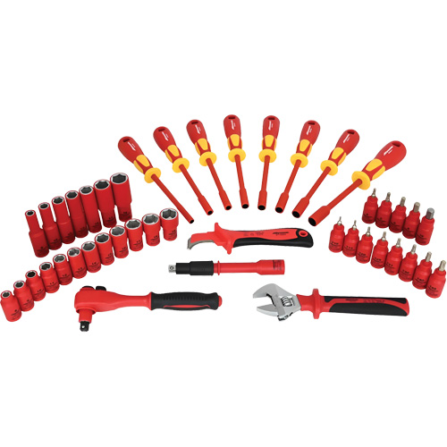 Insulated Socket & Tool Set, 44 Pcs D. Morneault & Fils