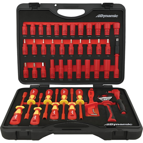 Insulated Socket & Tool Set, 44 Pcs D. Morneault & Fils