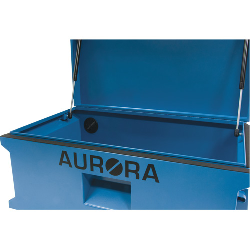 Jobsite Tool Box, 33" x 20-3/10" x 18-3/10", Steel, Blue D. Morneault & Fils