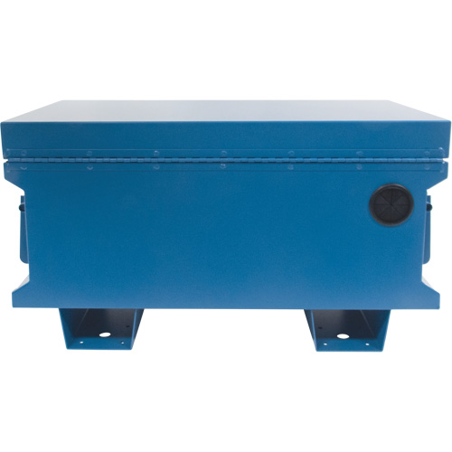 Jobsite Tool Box, 33" x 20-3/10" x 18-3/10", Steel, Blue D. Morneault & Fils