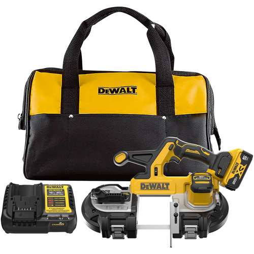 XR&reg; Mid-Size Bandsaw with 5 Ah Battery Kit, 20 V, 3-3/8" Capacity D. Morneault & Fils