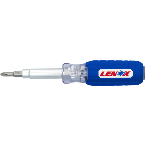 6-in-1 Multi-Bit Screwdriver, Textured Handle D. Morneault & Fils