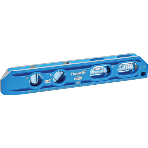 TRUE BLUE&reg; Die Cast Torpedo Level, 8" L, Aluminum, 4 Vials, Magnetic D. Morneault & Fils