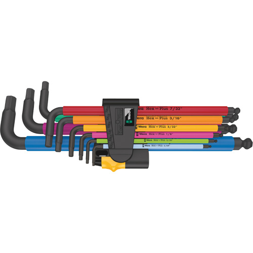 950/9 Hex-Plus Multicolour L-Key Set, 9 Pcs., Imperial D. Morneault & Fils