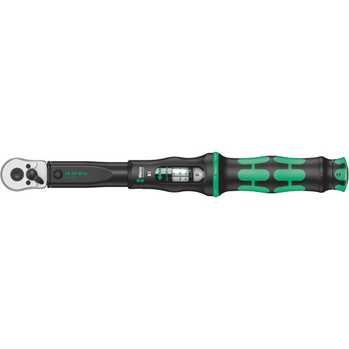 Click-Torque B Torque Wrench with Reversible Ratchet, Click, 3/8" Square Drive, 10 - 50 Nm D. Morneault & Fils