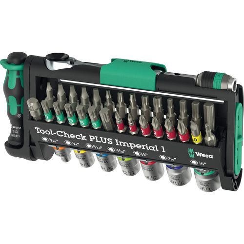 Tool-Check PLUS Imperial 1 Tool Set, 39 Pcs, 1/4" Drive Size D. Morneault & Fils