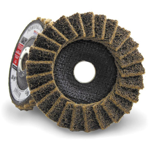 POWERBLEND SCD Surface Conditioning Flap Disc, 4-1/2" x 7/8", Type 29, Coarse Grit D. Morneault & Fils