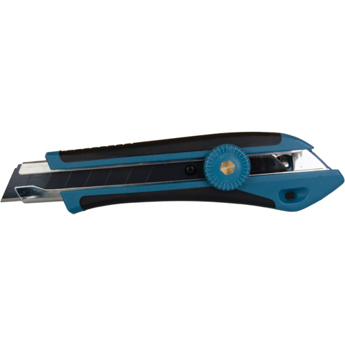 Couteau professionnel de 18 mm, Acier inoxydable, Robuste, Prise en Caoutchouc D. Morneault & Fils