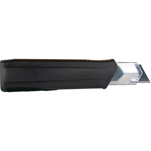 Couteau r&eacute;tractable de 25 mm, Acier inoxydable, Robuste, Prise en Caoutchouc D. Morneault & Fils