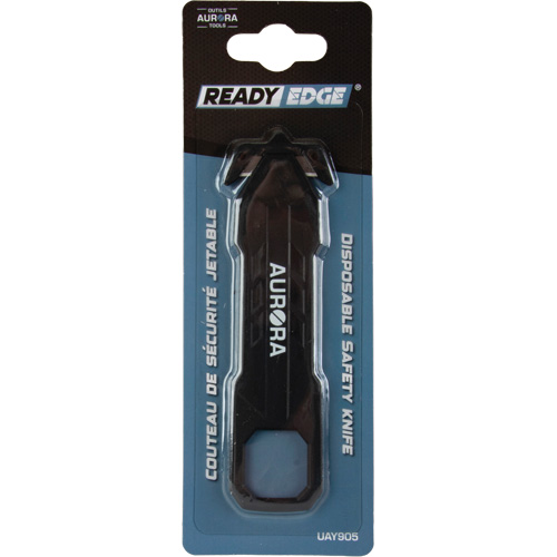 Couteau de s&eacute;curit&eacute; jetable READYEDGE, Acier inoxydable, Prise en Plastique D. Morneault & Fils