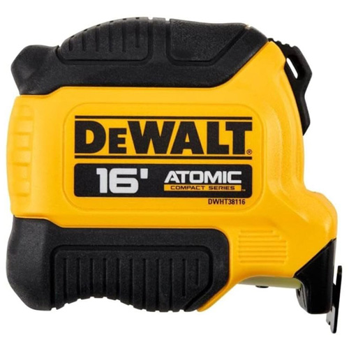 ATOMIC COMPACT SERIES Tape Measure, 16', Imperial Graduations D. Morneault & Fils