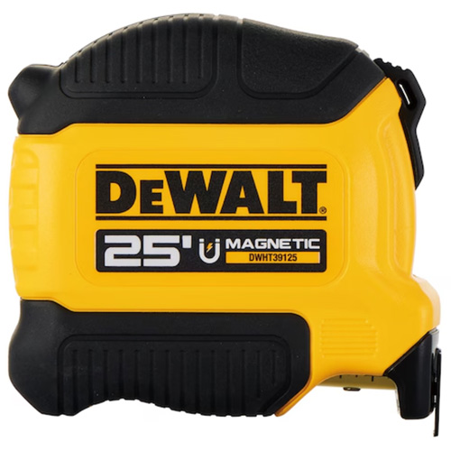 Compact Magnetic Tape Measure, 25', Imperial Graduations D. Morneault & Fils