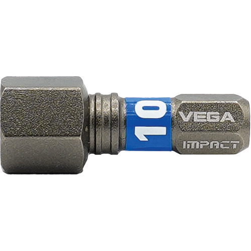 Embout Impactech, Hexagonale, 10 mm, Prise 1/4" D. Morneault & Fils