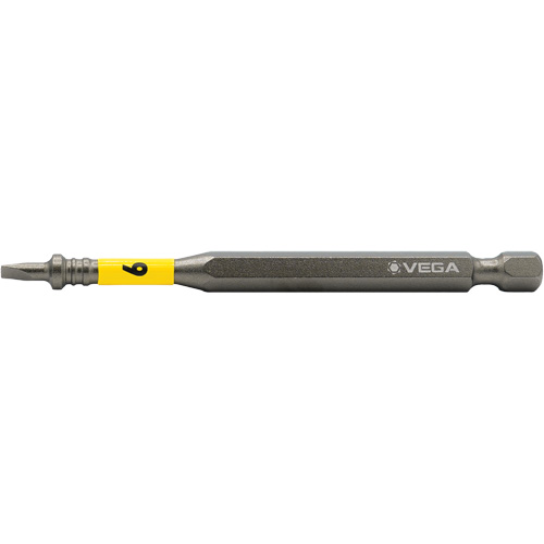Embout pour outils &eacute;lectriques Impactech, Fente, Embout 6F-8R, Prise 1/4", Longueur 3-1/2" D. Morneault & Fils