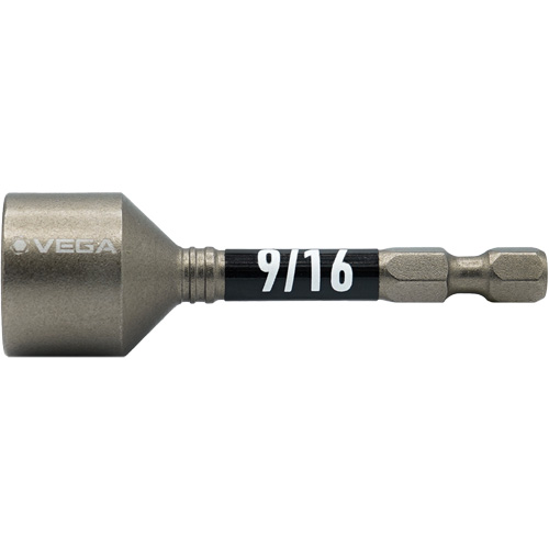 Impactech&reg; Nut Driver, 9/16" Tip, 1/4" Drive, 2-9/16" L, Magnetic D. Morneault & Fils