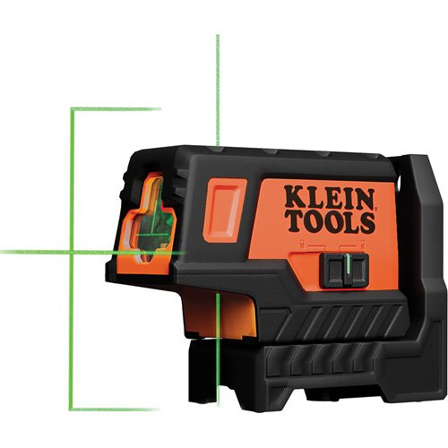 Compact Green Cross-Line Laser Level with Plumb Spot D. Morneault & Fils