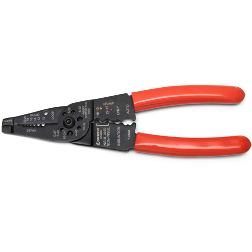 Outil &agrave; d&eacute;nuder et sertir les fils, 8" lo, 10 - 22 AWG D. Morneault & Fils