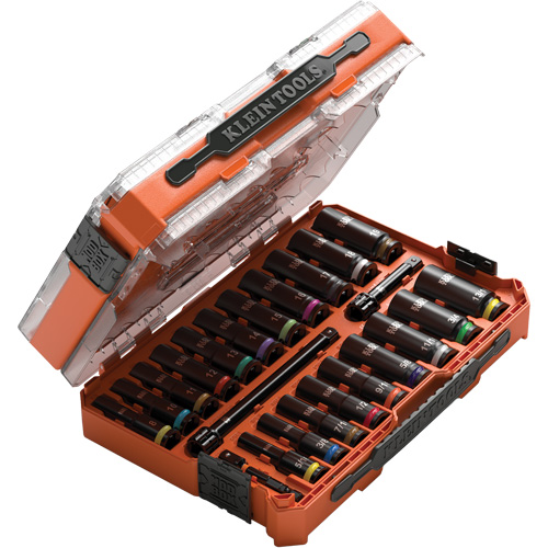 Jeu de douilles KNECT, 23 Mcx, Chocs, Prise de 3/8", Profond D. Morneault & Fils