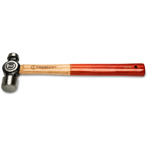Ball Pein Hammer, 32 oz. Head Weight, Polished Face, Wood Handle D. Morneault & Fils