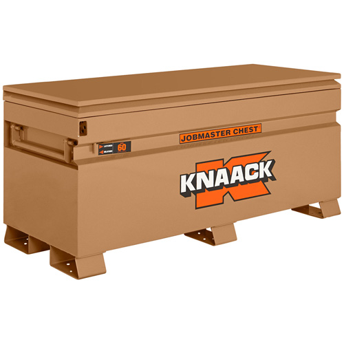 Model 60 Jobsite Chest with Padlock, 60" x 24" x 28-1/2", Steel, Tan D. Morneault & Fils