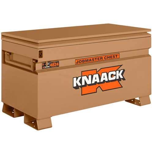 Model 4824 Jobsite Chest with Padlock, 48" x 24" x 28-1/2", Steel, Tan D. Morneault & Fils
