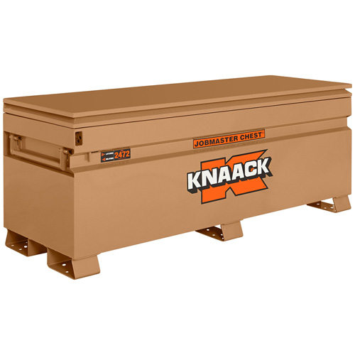 Model 2472 Jobsite Chest with Padlock, 72" x 24" x 28-1/4", Steel, Tan D. Morneault & Fils