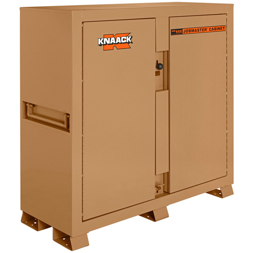 Model 111 Jobsite Cabinet with Padlock, Steel, 47.5 Cubic Feet, Tan D. Morneault & Fils